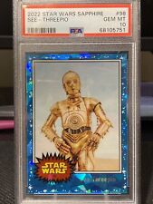 2022 Star Wars Sapphire - THE INCREDIBLE SEE-THREEPIO #71 - PSA 10 GEM MINT picture