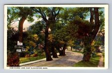 East Gloucester MA-Massachusetts, Hawthorne Lane Vintage c1921 Souvenir Postcard picture