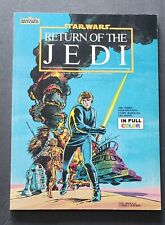 STAR WARS RETURN OF THE JEDI 1983 LUCAS FILMS OFFICIAL MARVEL COMIC VERSION BOOK picture