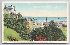 1915-30 Postcard Old Block House & Mission Point Mackinac Island Michigan picture