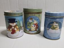 Set Of Three Christmas Tins Cylinder picture