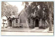 Cedar Falls IA RPPC Photo Postcard Congregational Church c1940's Vintage picture