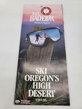 Vintage 1985/86 Mt. Bachelor Bend Oregon Ski High Desert Pamphlet Brochure picture