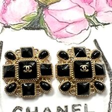 SET 2 CHANEL Vintage large Button charm zipper pull Buttons Replacemen 36x36 mm picture
