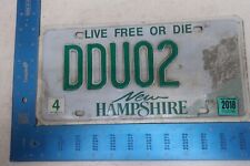 New Hampshire License Plate Tag 2018 18 NH Vanity Pair Two Too DDUO2 #2 picture