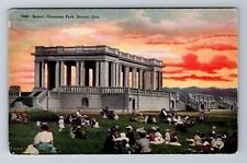 Denver CO-Colorado, Sunset, Cheesman Park, Antique, Vintage c1913 Postcard picture