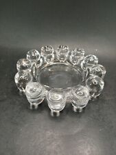 Anchor Hocking Thick Bubble Glass Ashtray  Vintage picture