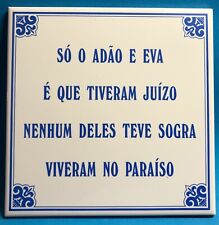 Portuguese Idiomatic Expressions Tile Ceres Coimbra Portugal Mother In Law Joke picture