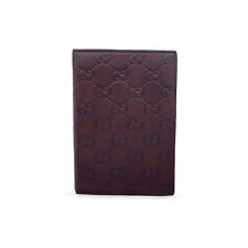 Authentic Gucci Brown Guccissima Leather Travel Two Photo Pictures Holder picture