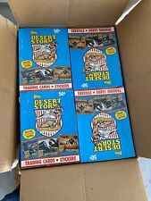 1991 Topps Desert Storm Wax Box 36 Sealed Packs x 10 Count Lot Case Fresh picture