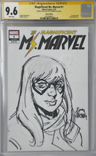 Magnificent Ms Marvel 1 CGC 9.6 Ryan Stegman Original Kamala Khan Sketch picture