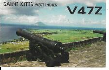 QSL 1994  ST Kitts   Island   radio  card picture