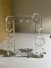 Waterford Marquis Peanuts Snoopy Crystal Picture Frame 2 3/8