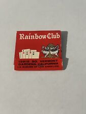 Vintage Matchbook Rainbow Club Monterey Primadonna Reno Los Angeles Gardena Full picture