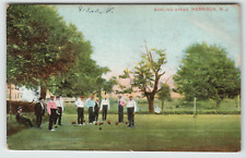 Postcard 1907 Bowling Greens at Harrison, NJ picture