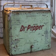Original Rare Antique Vintage 1940s Dr. Pepper Cooler Ice Chest picture