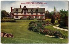 MACKINAC ISLAND, MI Home of Late Michael Cudahy, Hert Mansion, Michigan Postcard picture