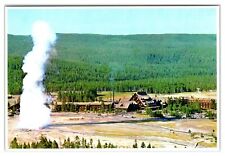 Old Faithful Geyser Yellowstone Park Wyoming Unused Vintage 4x6 Postcard EB312 picture