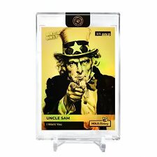 UNCLE SAM I Want You Card 2023 GleeBeeCo #UIN3-G Encased Holo GOLD 1/1 picture
