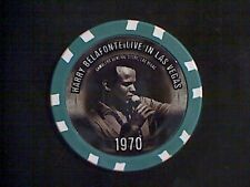 Harry Belafonte Las Vegas Poker Chip 1970 Photo picture
