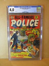 All-Famous Police 11 CGC 4.0 L.B. Cole CLASSIC SURREAL SKULL C. 1953 Star Horror picture