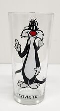 Vintage 1973 Looney Tunes Sylvester Cat Warner Bros Pepsi Collector Series Glass picture