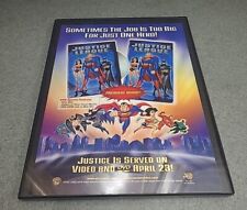 Justice League Warner Bros Print Ad 2002 Framed 8.5x11  Wall Art  picture