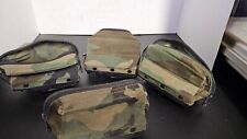 Set  of    4   CAMO WOODLAND   POUCH NUTSACK 5.56 SOFT PACK used picture