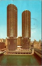 Vintage Postcard The Twin Towers of Marina City Chicago Illinois IL  1968   1089 picture