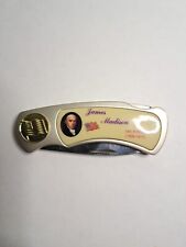 James Madison 4th President-Fighter Plus Folding Lockback Pocket Knife Flag picture
