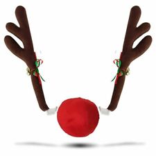 Zone Tech Car Reindeer Antler and Nose Christmas Holiday Jingle Bell Costume Set picture