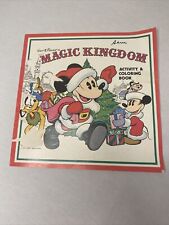 Vintage Walt Disney MAGIC KINGDOM ACTIVITY & COLORING BOOK from 1970's UNUSED picture