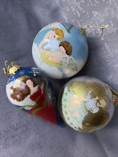 Li Bien Set 4: 2000, 2x2002, 2010 Christmas Angels Glass Ornaments Hand Painted picture