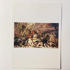 Vintage Phaidon Press Postcard “The Battle Of San Romano” Paolo Uceello Art P2 picture