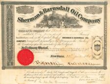 Sherman and Barndall Oil Co. - Stock Certificate - Oil Stocks and Bonds picture