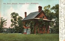 Vintage Postcard 1910 Wm. Penn's Mansion Fairmont Park Philadelphia Pennsylvania picture