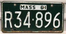 1961 Massachusetts License Plate R34-896 picture