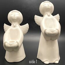 Dresden Pottery by Karl-Heinz Klette Angel Candle Holders Made in Germany c1962 picture