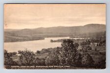 New Preston CT-Connecticut, General View Lake Waramaug, Vintage c1945 Postcard picture