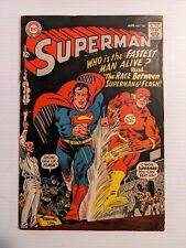 DC COMICS Superman #199 - 1st Superman And The Flash race 1967 Key Issue picture