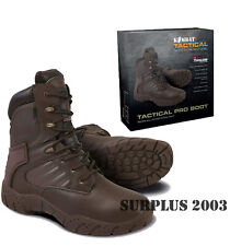 Mens Army Boots MOD Brown Leather Tactical Pro Cadet Hiking Walking Military picture