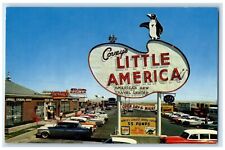 c1960 Little America Travel Center Signage Dream Come True Wyoming WY Postcard picture
