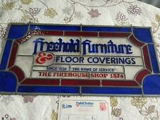 Freehold Furniture NJ New Jersey Stained Glass Window Advertising  picture