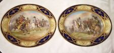 Pair of 19th C. Chargers, Napoleon Bonaparte, battles of Jena & Wagram picture