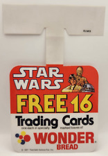 Vintage 1977 Star Wars Trading Cards Wonder Bread Store Display Tag R2-D2 C3PO picture