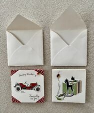 2 Unused Mini Vintage Gift Cards with Envelopes “Treasure Masters” picture
