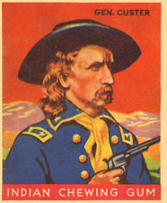 1933 GOUDEY INDIAN CHEWING GUM Reproduction VINTAGE TRADING CARD Ge. Custer #55 picture