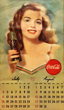 1948 Coca Cola July August Calendar. 11 x 19 Giclee Poster Print picture