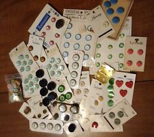 Vintage 120+ Button on Card Novelty Unusual  1/4 lb Multicolor NEW Sew Craft Art picture