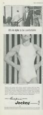 1955 Jockey Underwear Mens Vintage Print Ad Stylish Man Briefs Undershirt SP2 picture